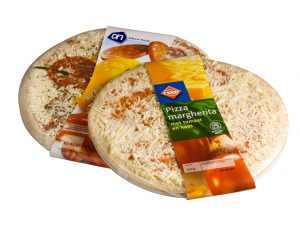 Páskování pečiva papírovým páskem | Páskovací stroj BandAll 8 Páskování pečiva - Pizza