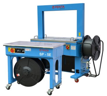 poloautomatický páskovací troj SP-5E a páskovací automat TP-410