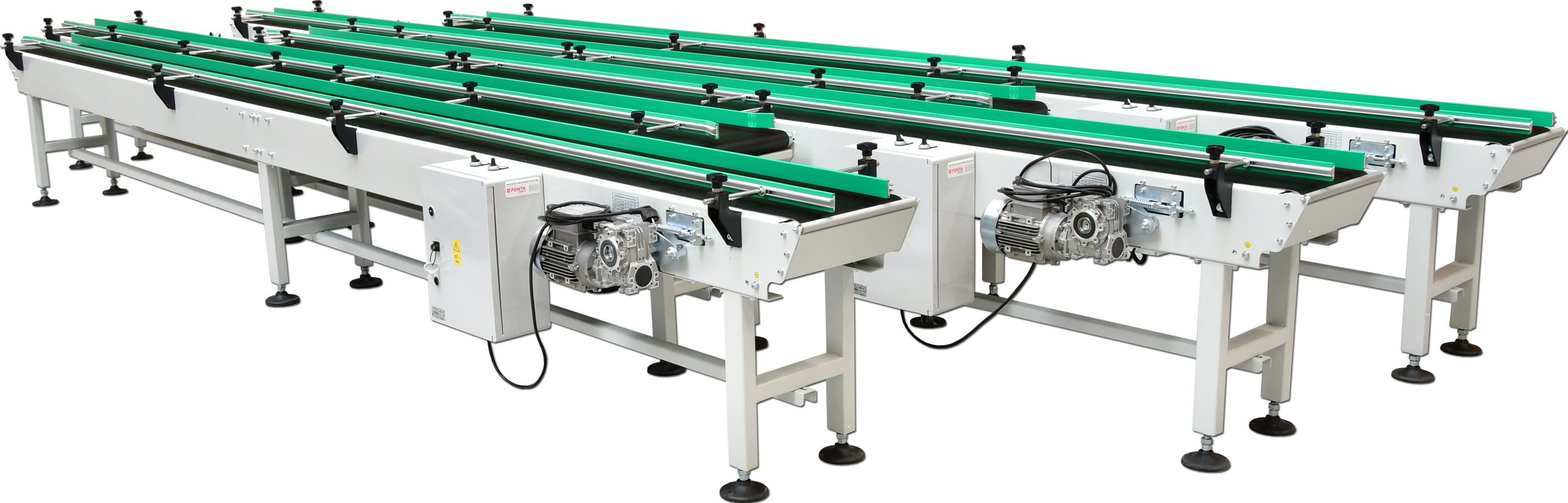 Pásové dopravníky SBK v rozměru 300 x 5000 mm