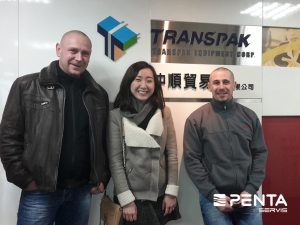 Transpak 4 Návštěva vedení společnosti PENTA-servis ve společnosti Transpak na Tchaj-wanu v roce 2016