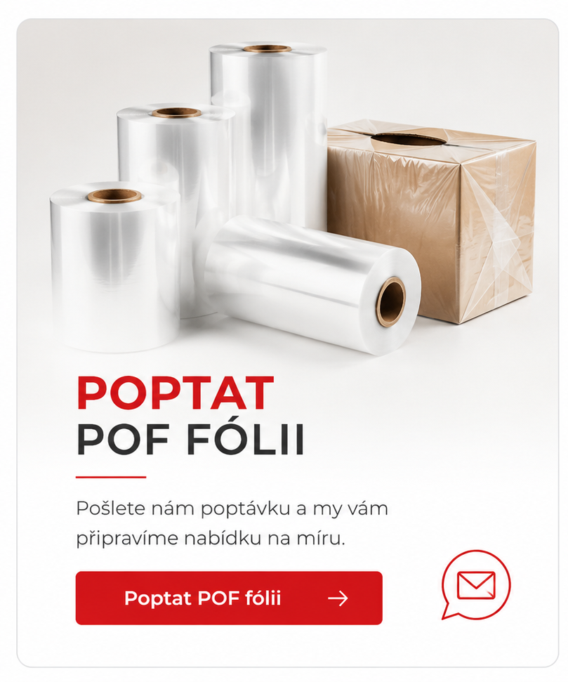 Poptávka teplem smrštitelné POF fólie pro balení výrobků