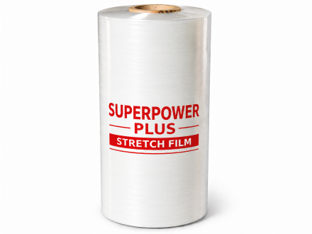 Strojní stretch folie 12 µm, SUPERPOWER PLUS